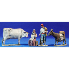 Nacimiento catalán separado 10 cm barro pintado De Francesco