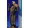 Pastor saco espalda m1 8 cm barro pintado De Francesco