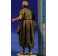 Pastor cordero en brazos 8 cm barro pintado De Francesco