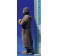 Pastor mirando m2 8 cm barro pintado De Francesco