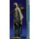 Pastor gallina espalda 10 cm barro pintado De Francesco