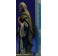 Pastor bastón y capucha 10 cm barro pintado De Francesco