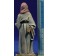 Pastora mirando con bastón 10 cm barro pintado De Francesco