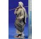 Pastor baston y saco 14 cm barro pintado De Francesco