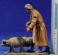 Pastor con cerdos 10 cm barro pintado De Francesco