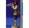 Pastor catalán músico tocando trompeta 10 cm barro pintado De Francesco