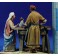 Taller Natzaret hebreo 10 cm barro pintado De Francesco