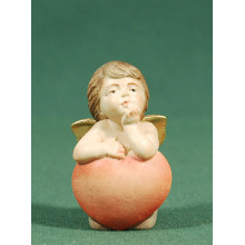 Ángel con corazón Philos 5 cm madera pintada