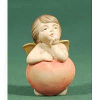 Ángel con corazón Philos 7 cm madera pintada