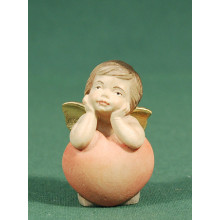 Ángel con corazón Agape 5 cm madera pintada