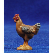 Gallina 12 cm madera pintada