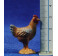 Gallina 12 cm madera pintada