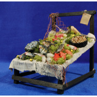 Banco peces 22 cm madera