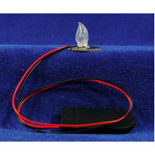 Led luz fogata intermitente con portapilas 1 cm