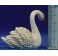 Cisne nadando 10 cm resina