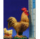 Gallo y gallina con pollitos 12-15  cm resina Gallo y gallina con pollitos 12-15  cm resina