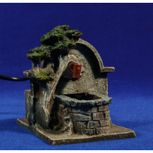 Fuente con arbusto13x10x12 cm resina Fuente con arbusto13x10x12 cm resina