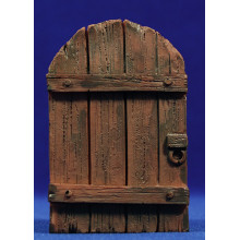 Puerta redonda imita madera  9 cm resina