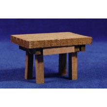 Mesa sola marrón 8,5x6x5,5 cm madera