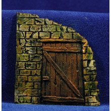 Puerta cuadrada 9 cm resina