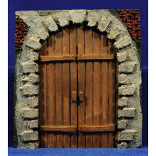 Puerta redonda 15 cm resina