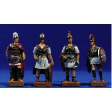 Grupo 4 soldados romanos M2 10 cm resina