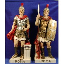 Pareja soldados romanos 55 cm resina