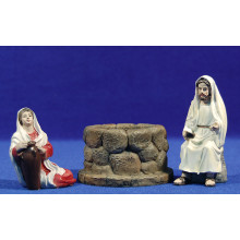 Jesús y la Samaritana 10 cm resina