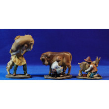 Grupo pastores y animales 13 cm resina Grupo pastores y animales 13 cm resina