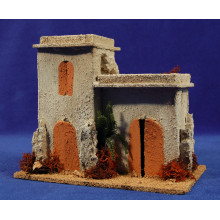 Casa hebrea dos puertas 20x12x18 cm corcho