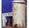 Casa hebrea con tienda 23x22x26 cm corcho