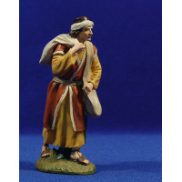 Pastor con saco espalda 12 cm resina Linea Martino Landi