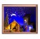 Nativity Box Belén nacimiento con figuras 3,5 cm corcho plastico
