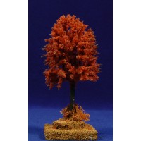 Árbol otoño rojo 15 cm plástico