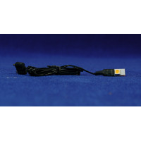 Bombilla led azul con cable 1 cm plastico
