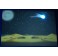 Fondo estrellas dunas y luna 60x40 cm iluminado papel