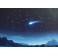 Fondo estrellas montañas y cometa  60x40 cm iluminado papel