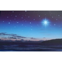 Fondo estrellas mar y cometa 60x40 cm iluminado papel