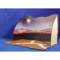 Caja ambientación puesta de sol 58x38x38 cm madera