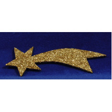 Estrella oro 16 cm cartón