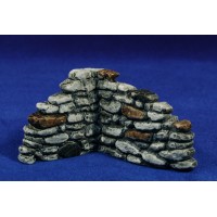 Muro de piedras angulo 10x8x6 cm resina