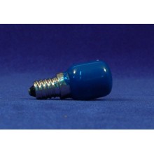 Bombilla E14 azul 5 cm cristal