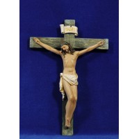 Jesús en la cruz 21 cm resina