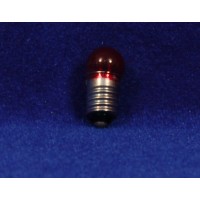 Bombilla roja E10 2 cm cristal