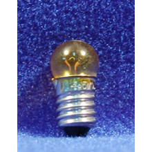 Bombilla amarilla E10 2 cm cristal
