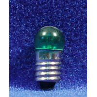 Bombilla verde E10 2 cm cristal