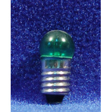 Bombilla verde E10 2 cm cristal