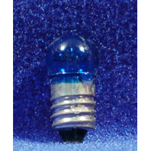 Bombilla azul E10 2 cm cristal