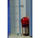 Bombilla E5,5 roja 1 cm cristal