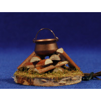 Fogata (3-4,5V) 4x6x6 cm madera